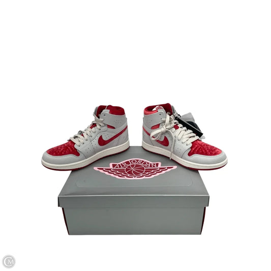 Shoes Sneakers By Nike In Grey & Red, Size: 6.5