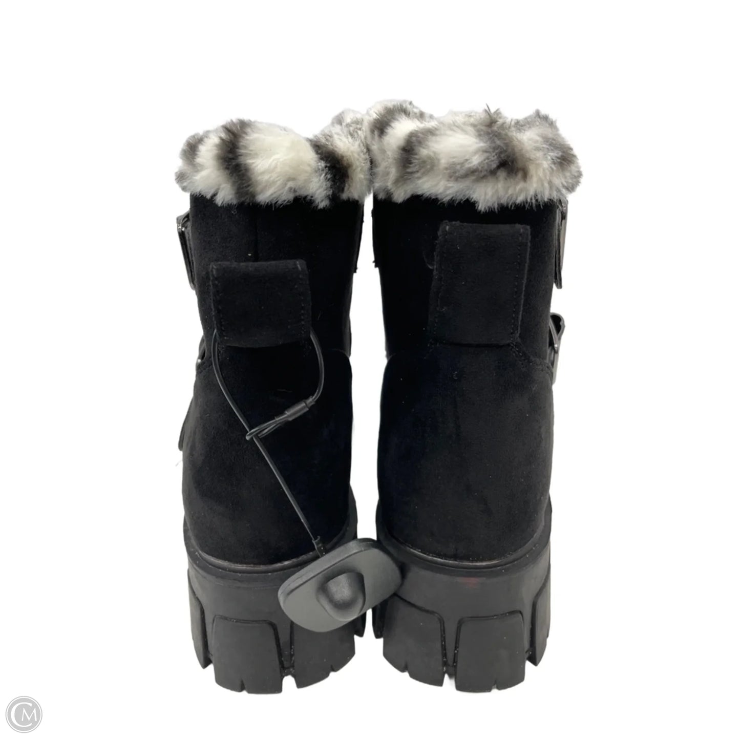 Boots Ankle Heels By Yoki In Black, Size: 10
