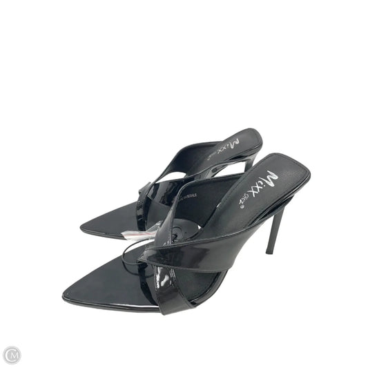 Sandals Heels Stiletto By Clothes Mentor In Black, Size: 8