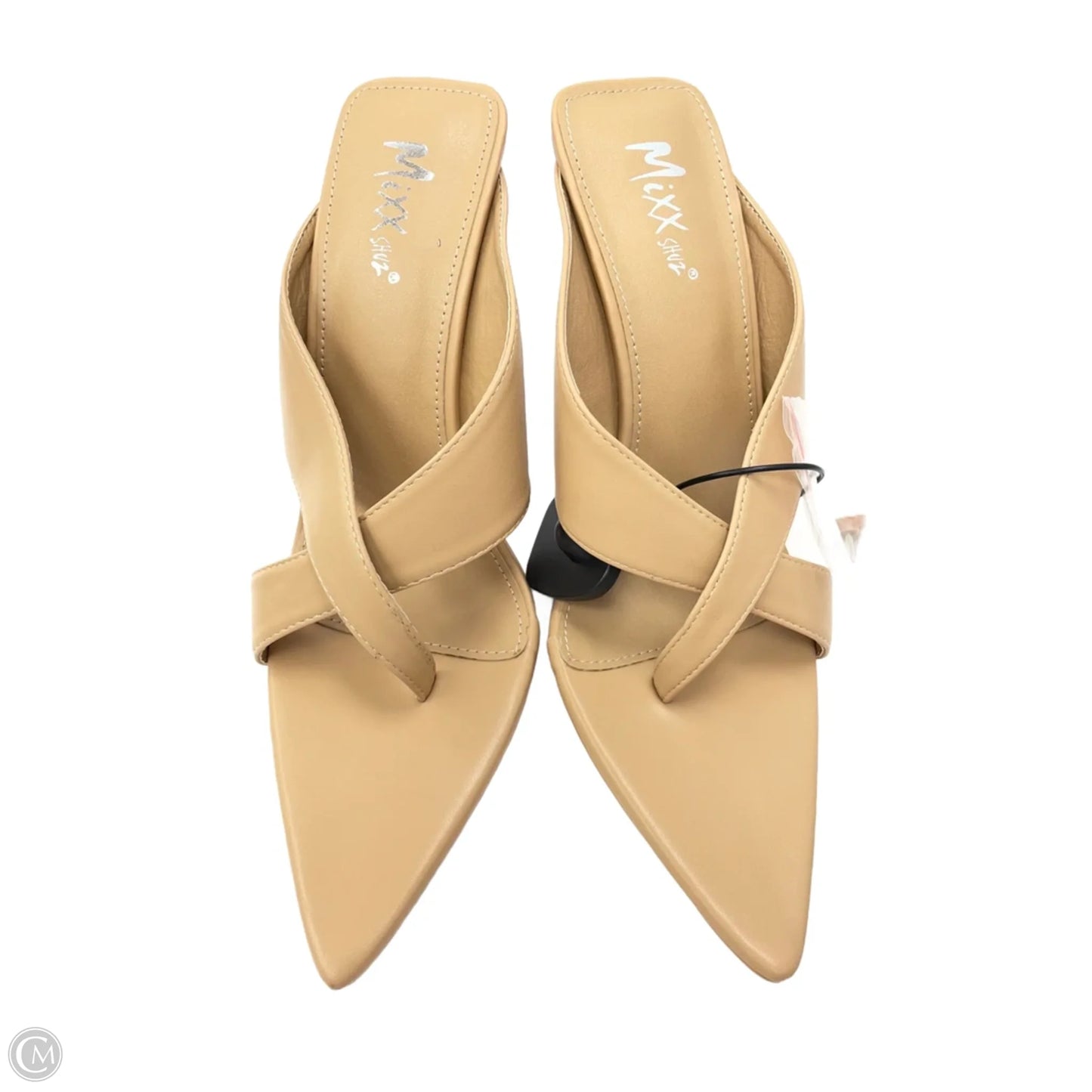 Sandals Heels Stiletto By Clothes Mentor In Tan, Size: 9