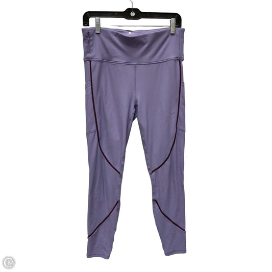 Athletic Leggings By Fabletics In Purple, Size: L