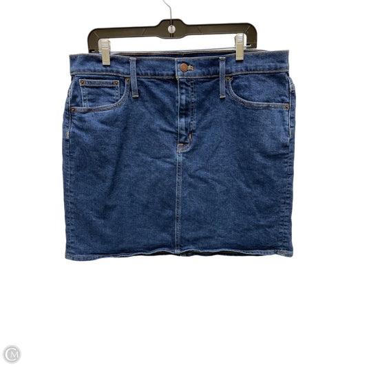 Skirt Mini & Short By Talbots In Blue Denim, Size: 14
