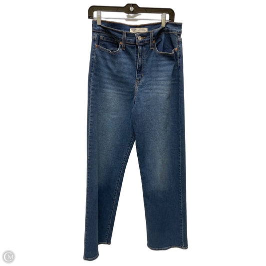 Jeans Straight By Levis Signature In Blue Denim, Size: 6
