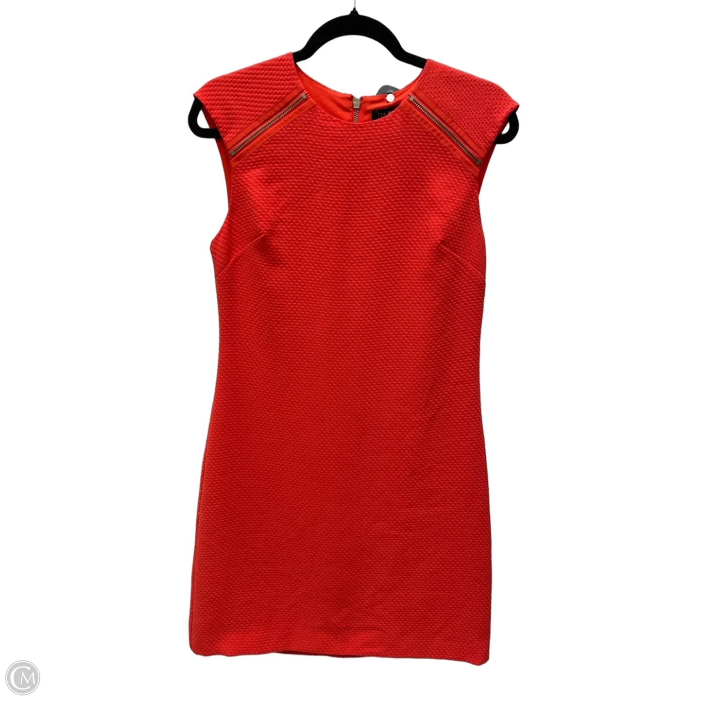 Dress Casual Short By Ted Baker In Coral, Size: Xs