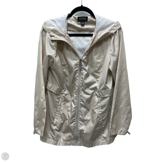Jacket Windbreaker By Jones New York In Polkadot Pattern, Size: M