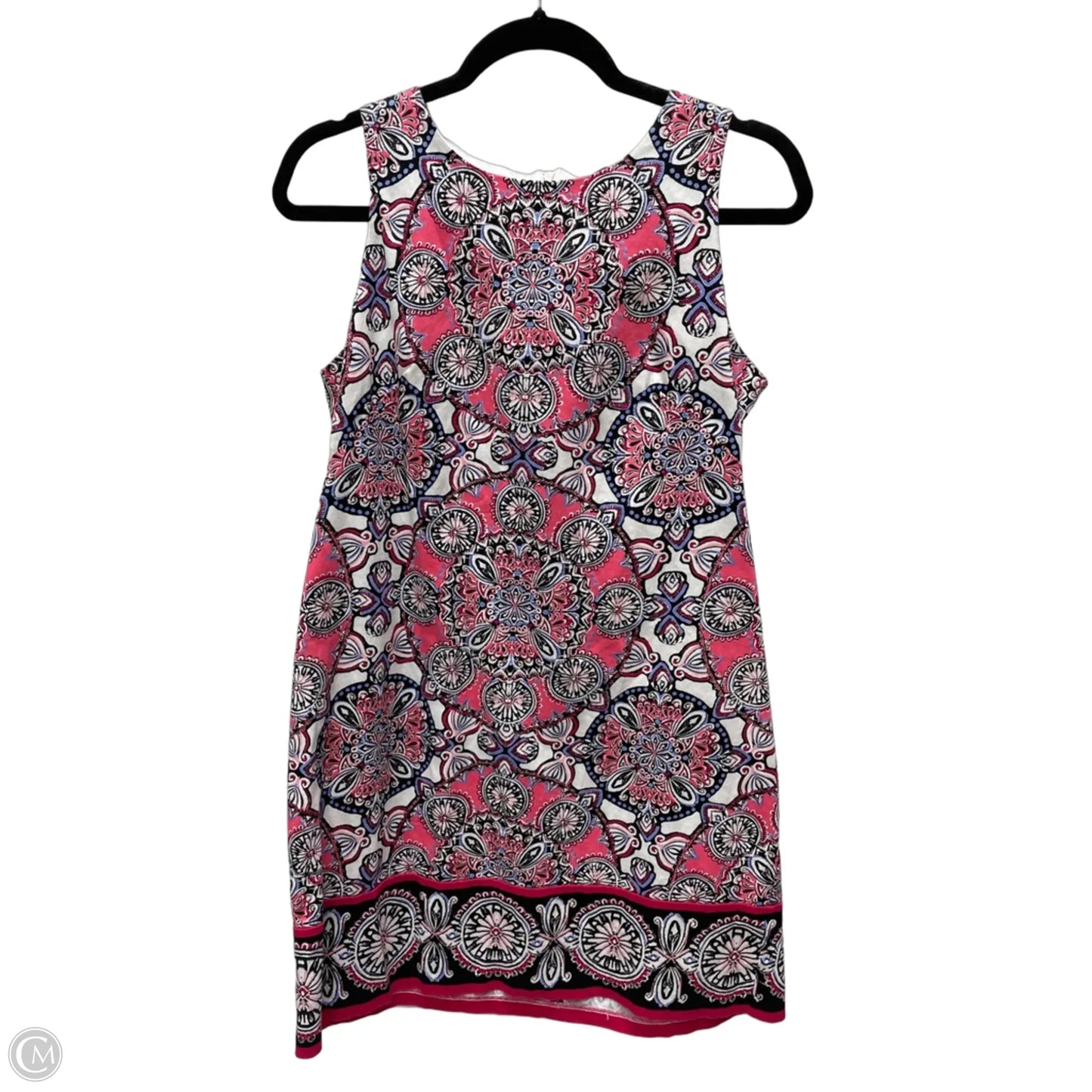 Dress Casual Short By London Times In Geometric Pattern, Size: M