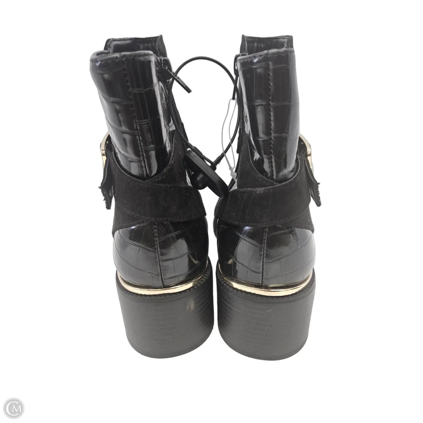 Boots Ankle Flats By Liz Claiborne In Black, Size: 9