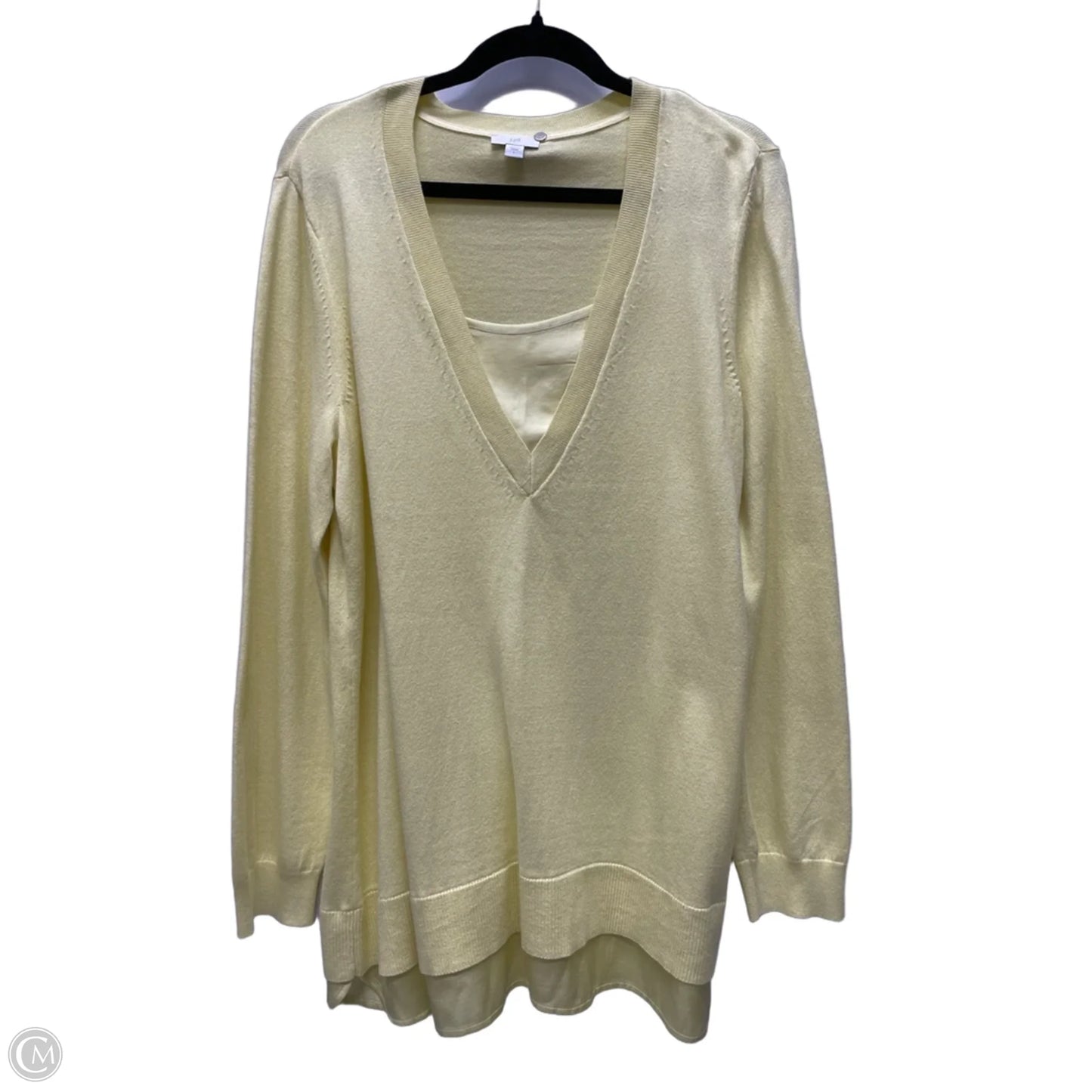 Sweater By J. Jill In Yellow, Size: L