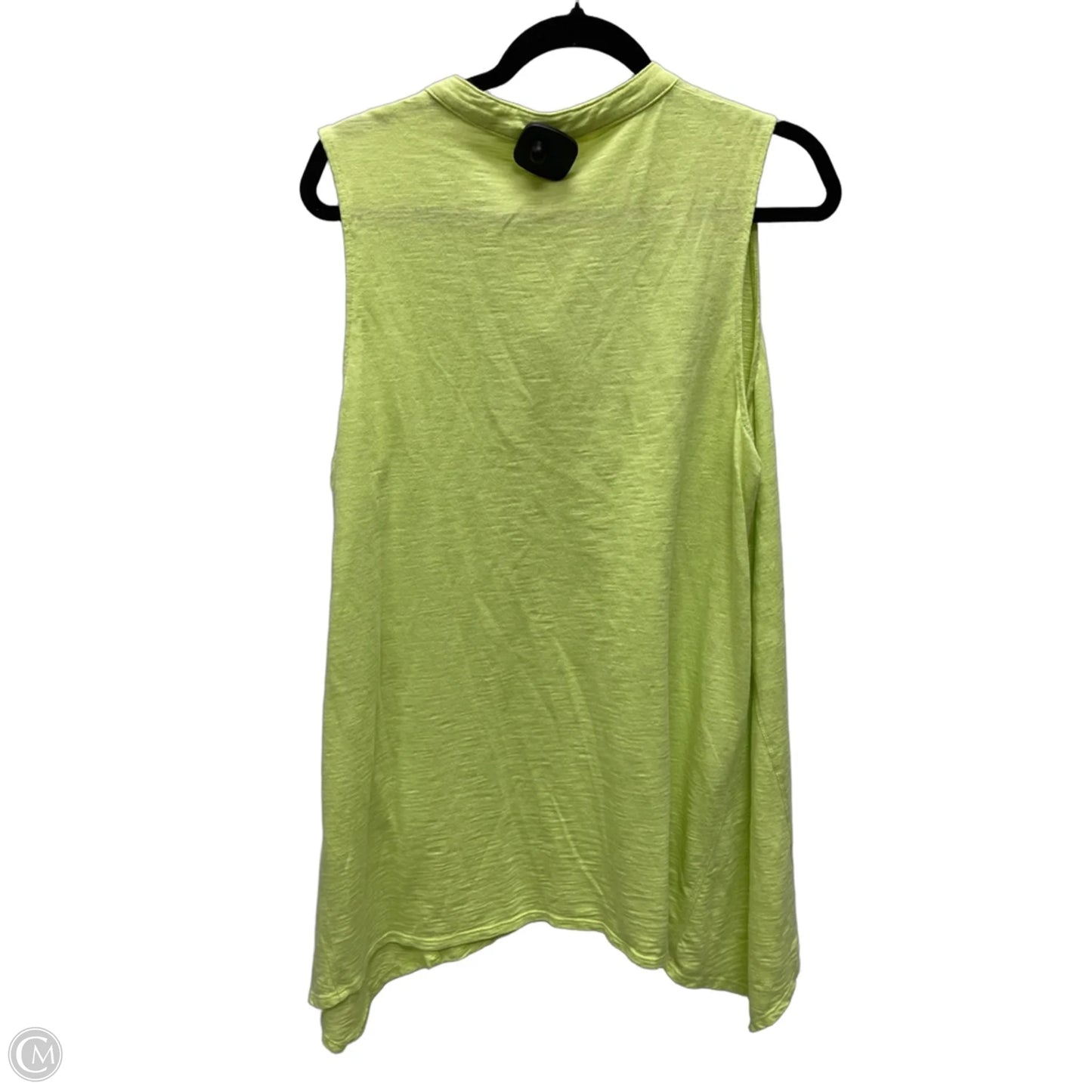 Top Sleeveless By Chicos In Green, Size: Xl