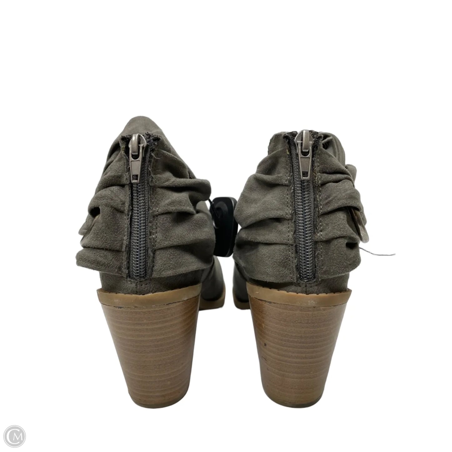Boots Ankle Heels By Rampage In Grey, Size: 9.5