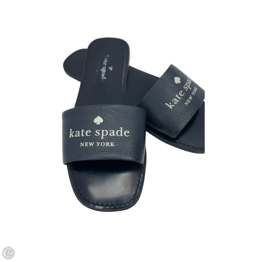 Sandals Designer By Kate Spade In Navy, Size: 8