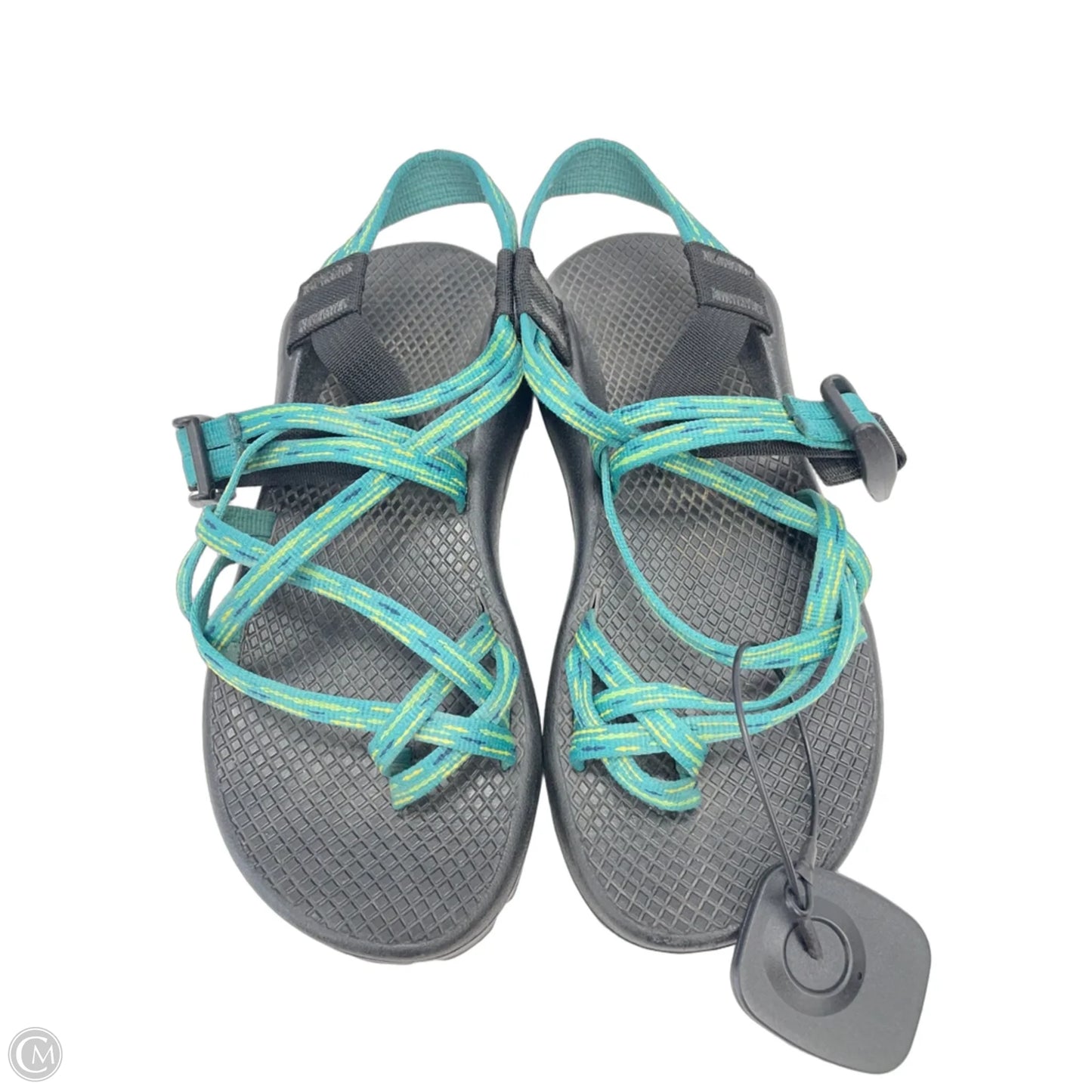 Sandals Sport By Chacos In Green & Yellow, Size: 6