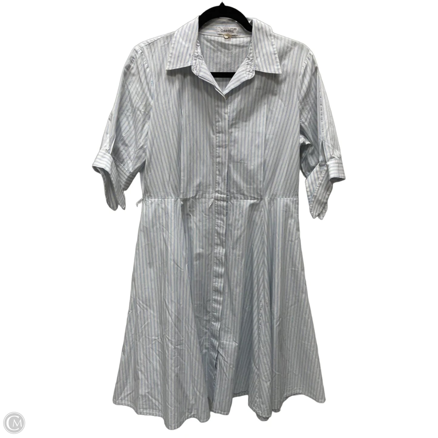 Dress Work By Calvin Klein In Striped Pattern, Size: M