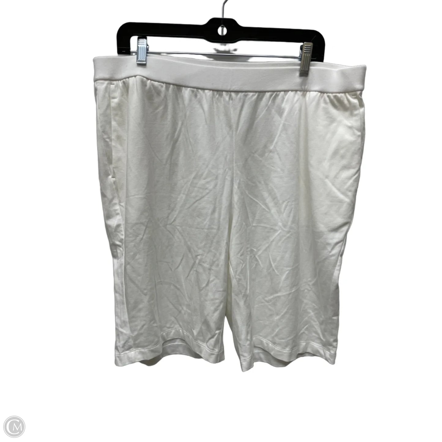 Shorts By Eileen Fisher In Cream, Size: 16