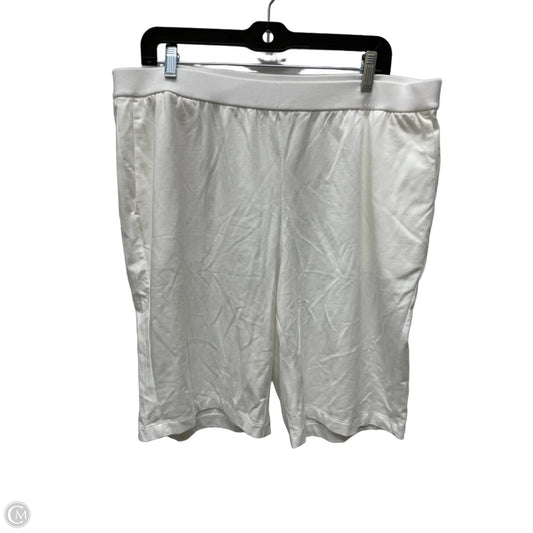 Shorts By Eileen Fisher In Cream, Size: 16