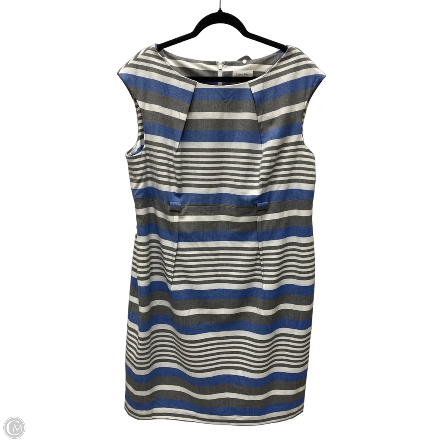 Dress Work By Calvin Klein In Striped Pattern, Size: 1x