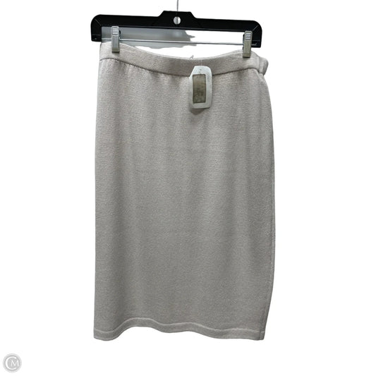 Skirt Midi By St. John In Tan, Size: 14