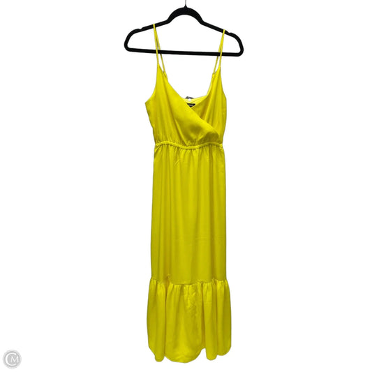 Dress Casual Maxi By Express In Yellow, Size: S