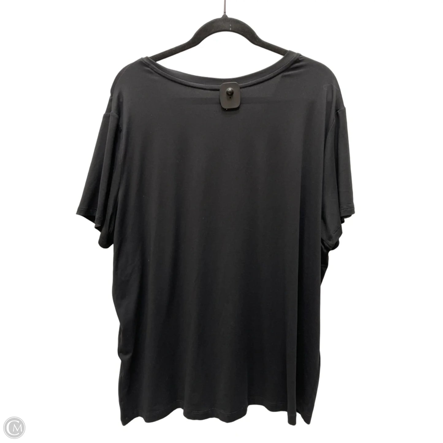 Athletic Top Short Sleeve By Skechers In Black, Size: 2x