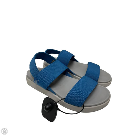 Sandals Flats By Keen In Blue & Grey, Size: 8
