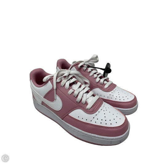Shoes Sneakers By Nike In Pink & White, Size: 8.5