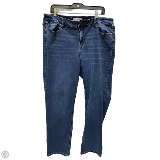 Jeans Straight By Lane Bryant In Blue Denim, Size: 20