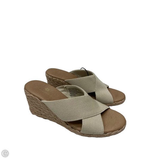 Sandals Heels Wedge By Tommy Bahama In Tan, Size: 6.5