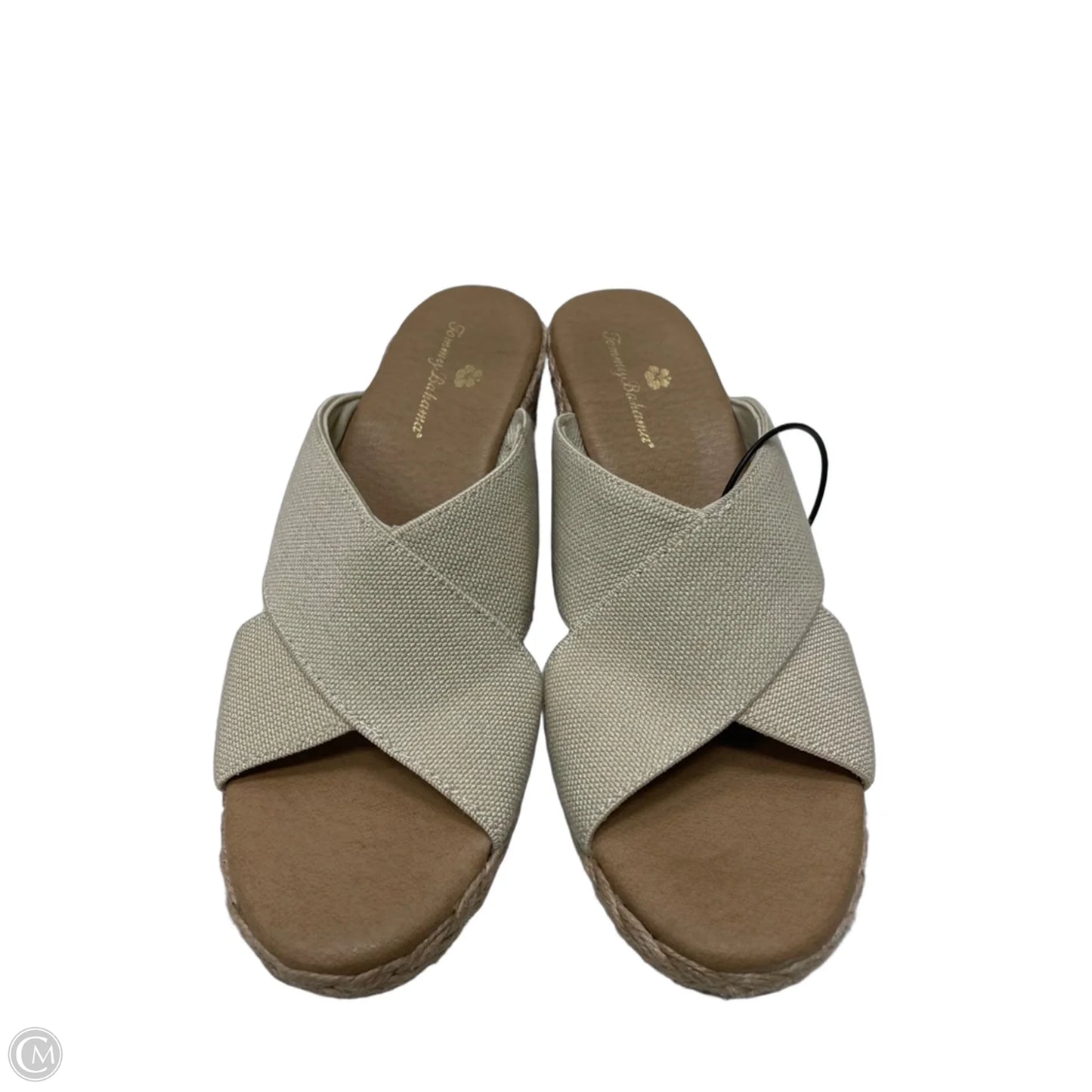 Sandals Heels Wedge By Tommy Bahama In Tan, Size: 6.5