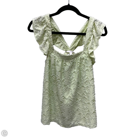 Top Sleeveless By Lc Lauren Conrad In Green, Size: M