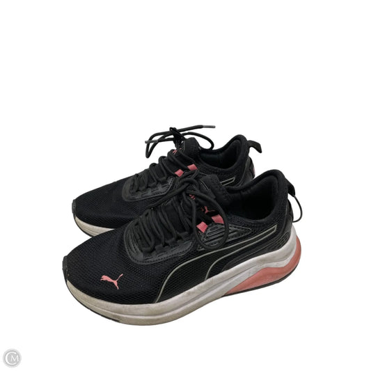 Shoes Athletic By Puma In Black & Pink, Size: 7