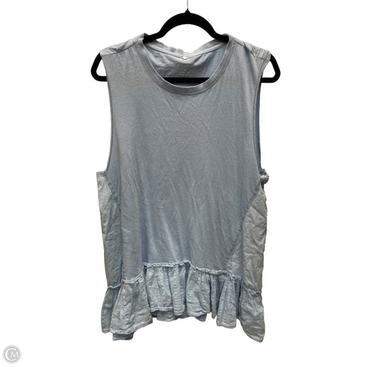 Top Sleeveless By Pilcro In Blue, Size: M