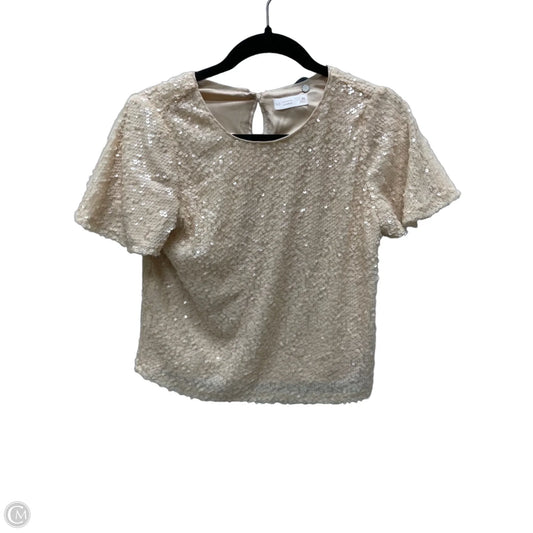 Blouse Short Sleeve By Lc Lauren Conrad In Tan, Size: Xs