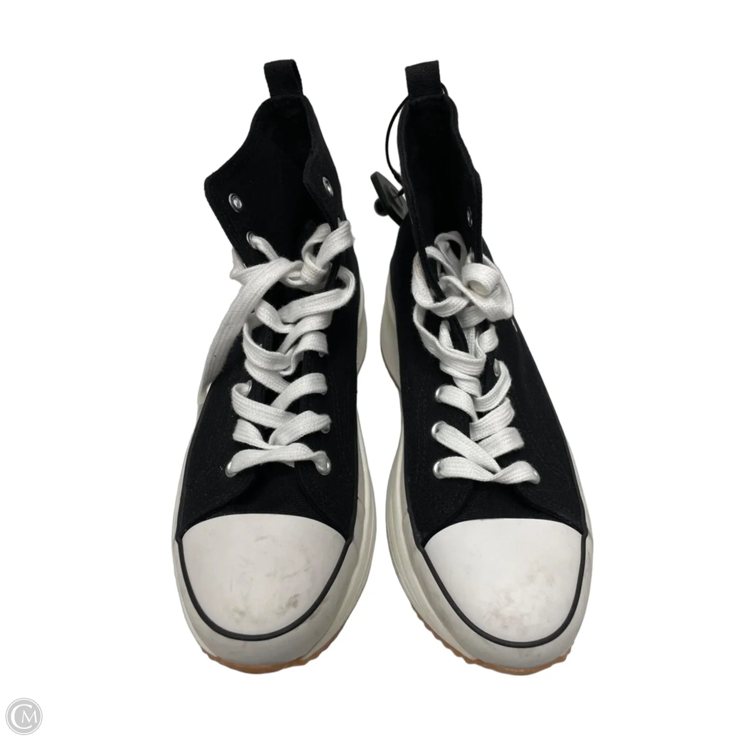 Shoes Sneakers Platform By Madden Girl In Black & White, Size: 9.5