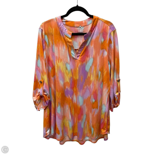 Top Short Sleeve By Clothes Mentor In Multi-colored, Size: Xl
