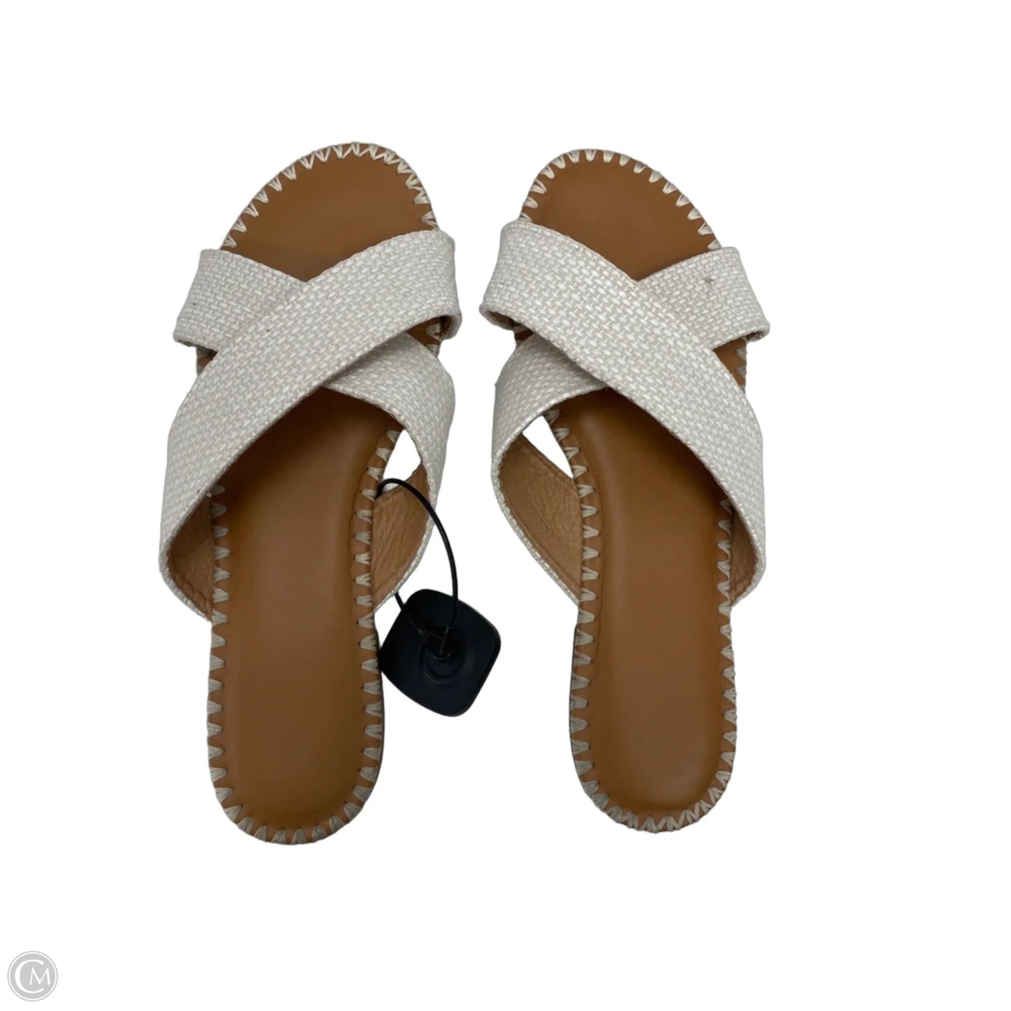 Sandals Flats By Nicole Miller In Cream & Tan, Size: 10