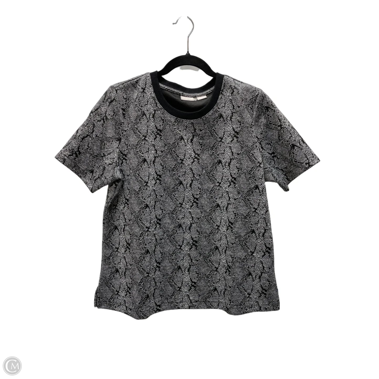 Top Short Sleeve By Chicos In Snakeskin Print, Size: M