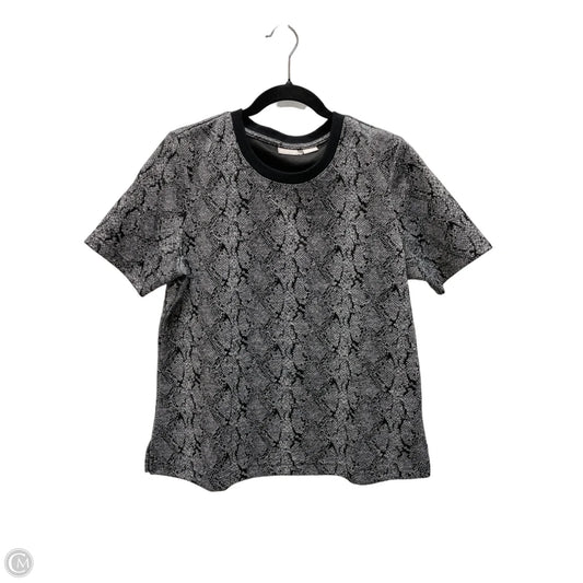Top Short Sleeve By Chicos In Snakeskin Print, Size: M