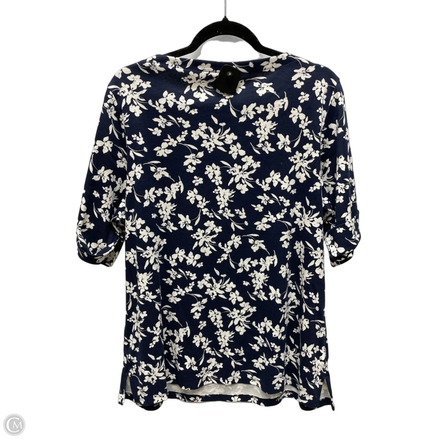 Top Short Sleeve By Style And Company In Floral Print, Size: 1x