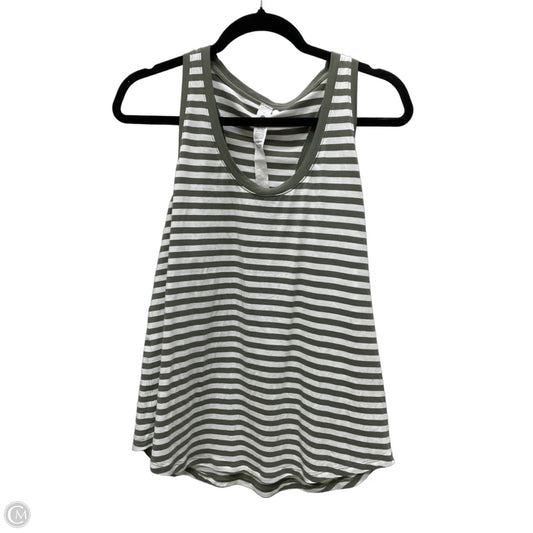 Athletic Tank Top By Lululemon In Striped Pattern, Size: M
