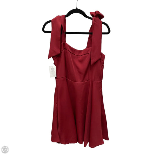 Dress Party Short By Tcec In Maroon, Size: L
