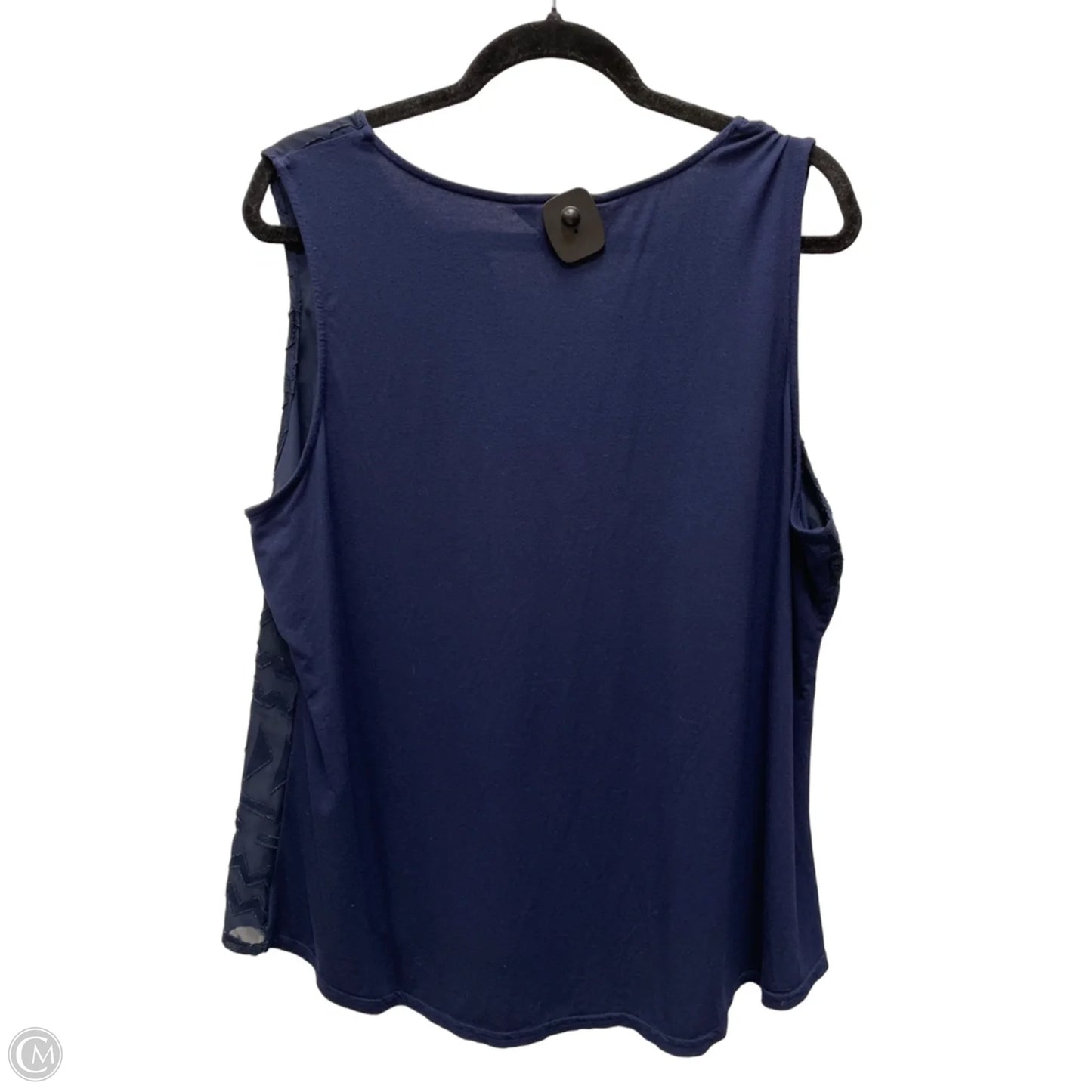 Top Sleeveless By Market & Spruce In Navy, Size: 1x