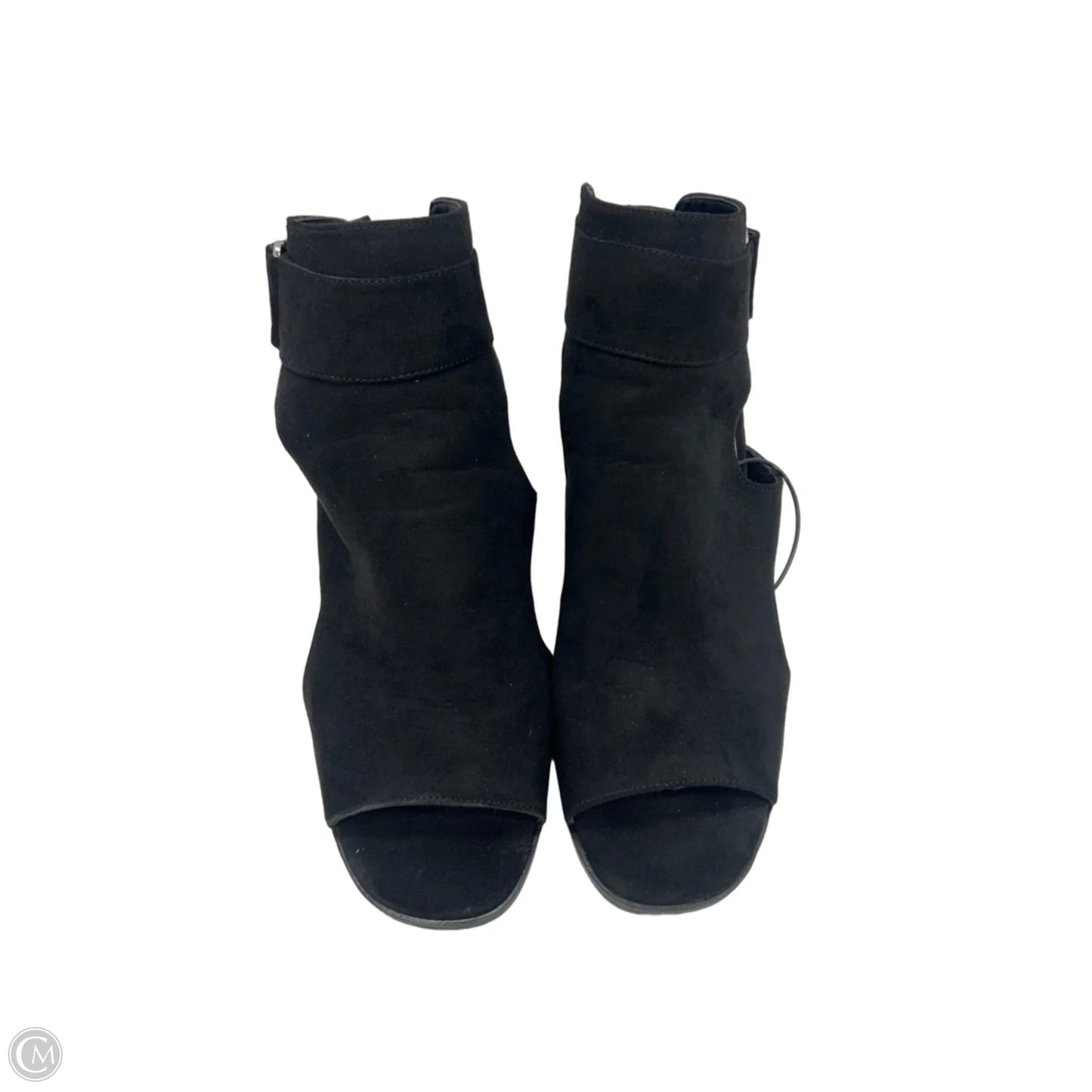 Sandals Heels Block By Clothes Mentor In Black, Size: 11