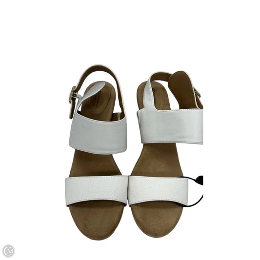 Sandals Heels Block By Giani Bernini In White, Size: 11