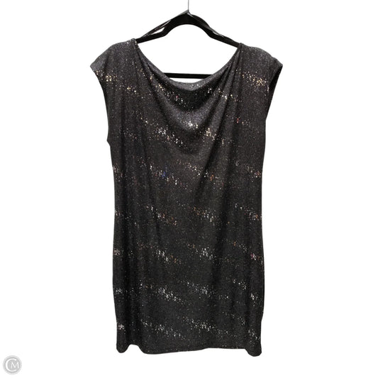 Dress Casual Short By Allen B In Black & Silver, Size: Xl