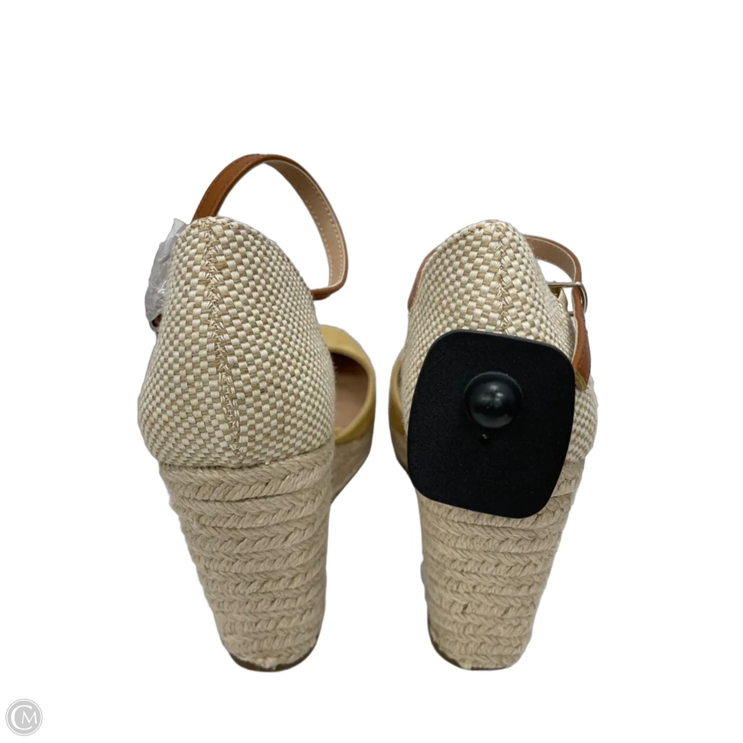 Shoes Heels Wedge By Clothes Mentor In Tan, Size: 6.5