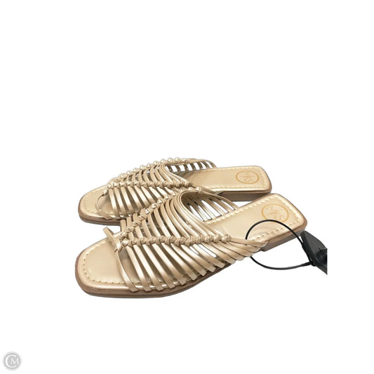 Sandals Flats By Clothes Mentor In Tan, Size: 7