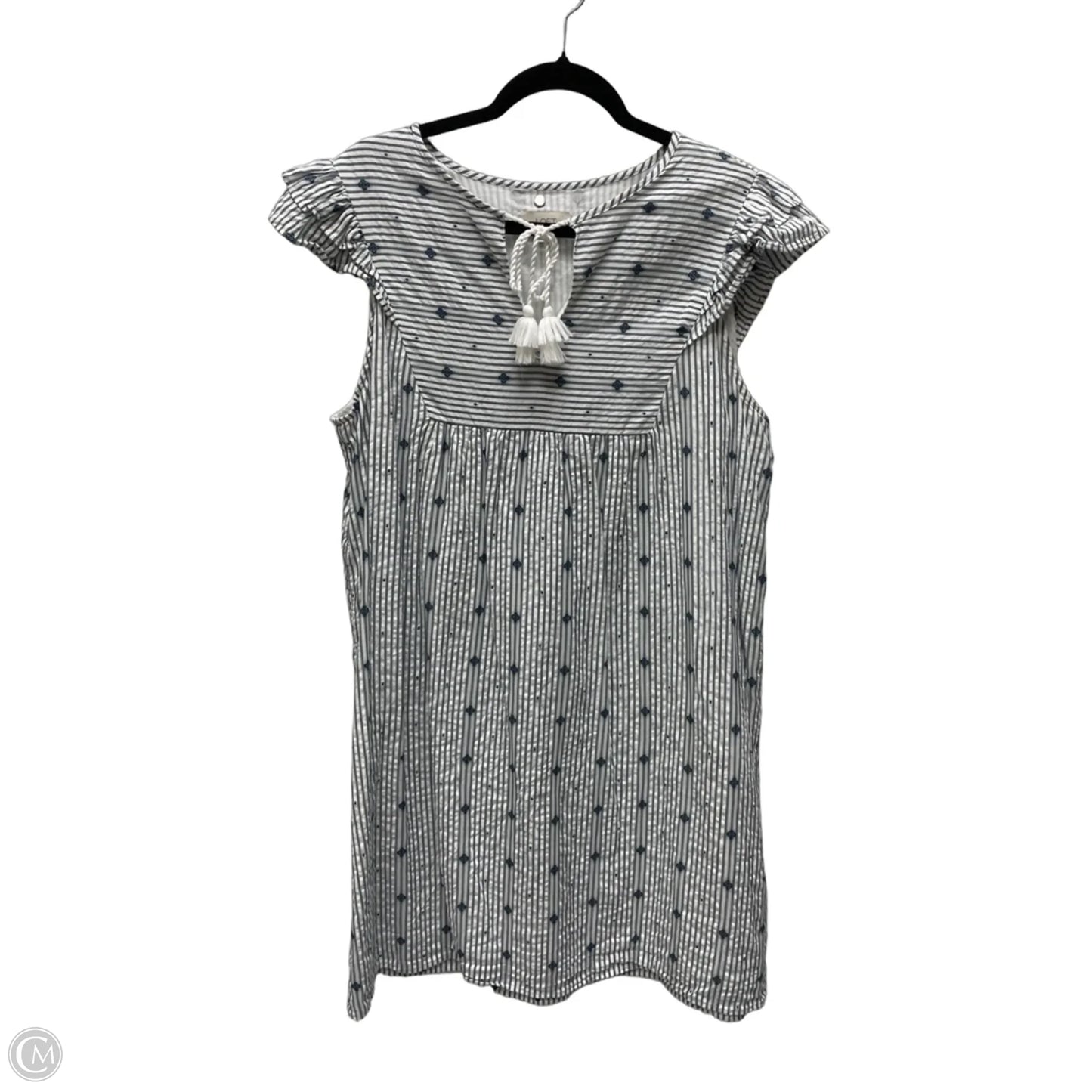 Dress Casual Short By Loft In Striped Pattern, Size: L