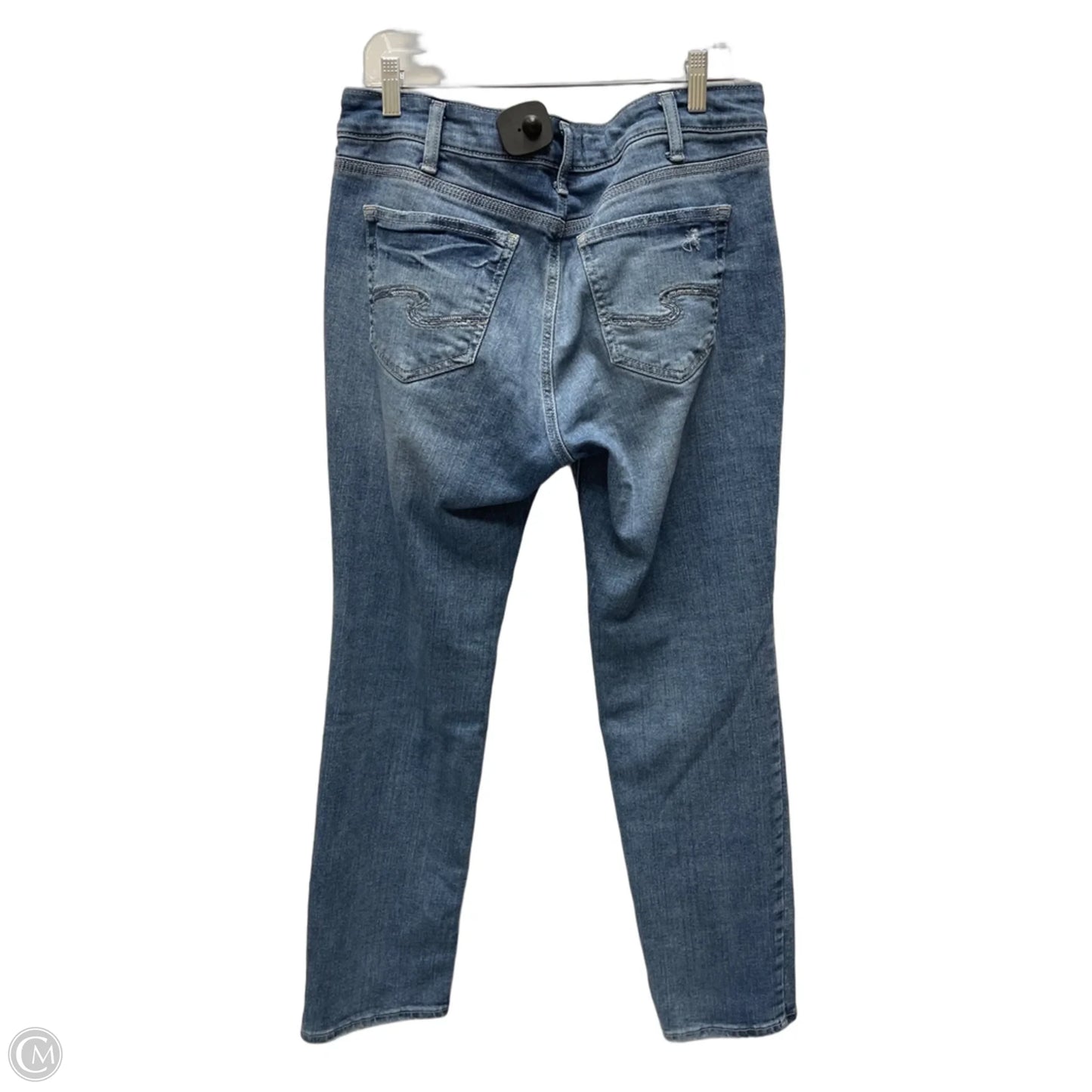 Jeans Straight By Silver In Blue Denim, Size: 12
