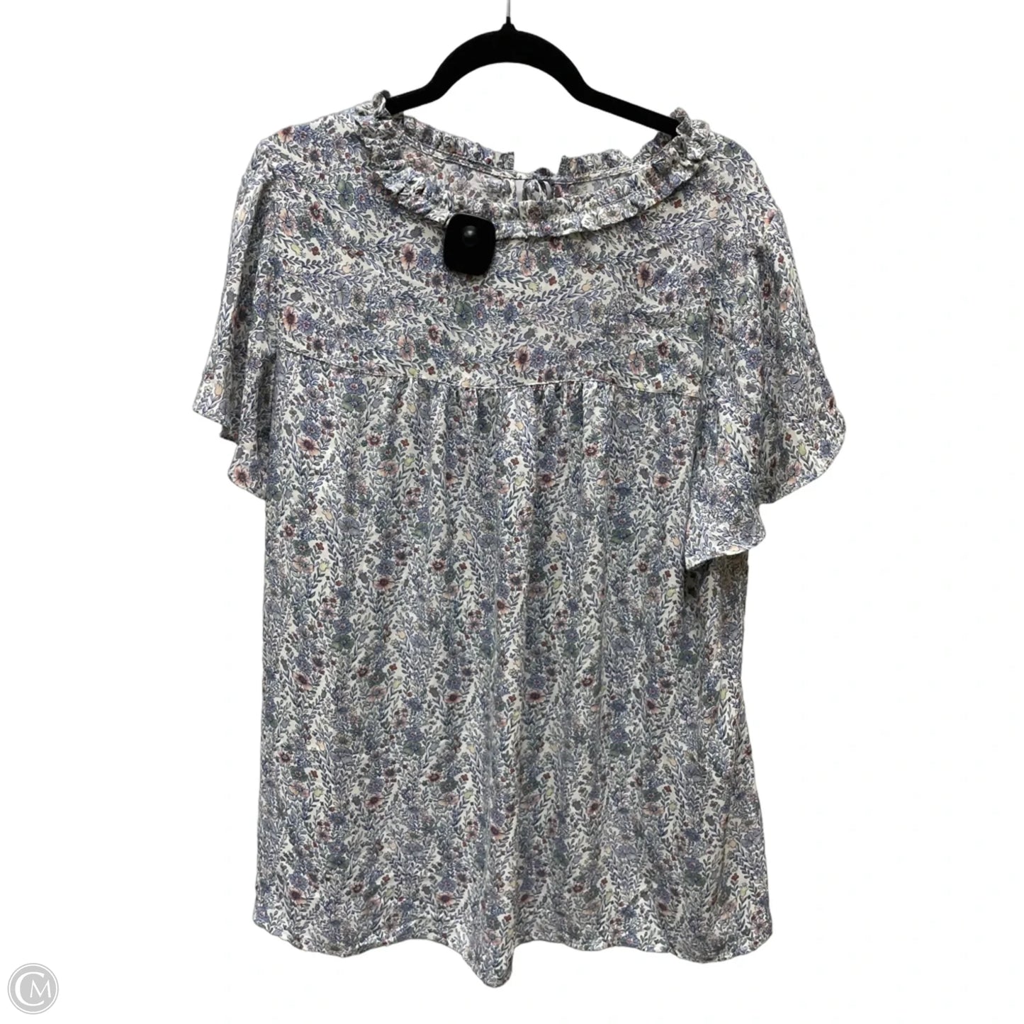 Blouse Short Sleeve By Rose And Olive In Floral Print, Size: 2x