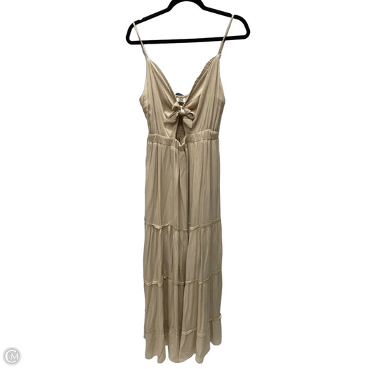 Dress Casual Maxi By Justify In Tan, Size: L